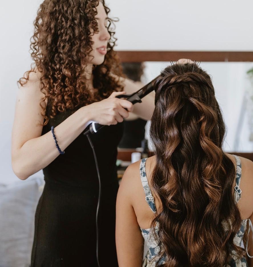 Bride and bridesmaids